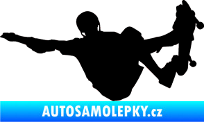 Samolepka Skateboard 007 levá černá