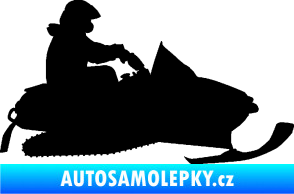 Samolepka Sněžný skútr 002 pravá černá