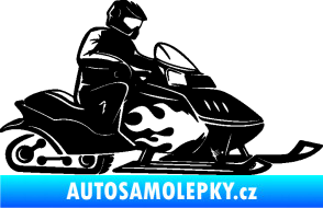 Samolepka Sněžný skútr pravá černá