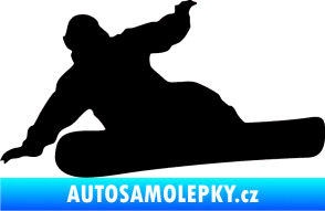 Samolepka Snowboard 001 levá černá