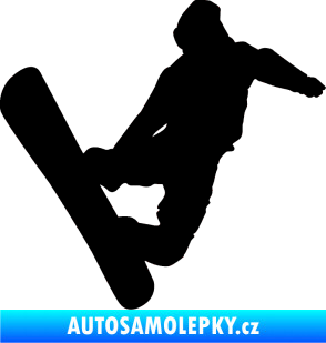 Samolepka Snowboard 020 pravá černá