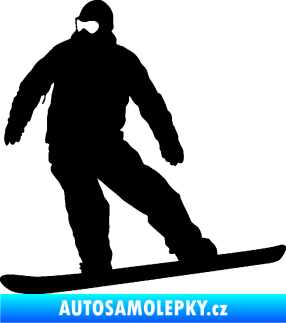Samolepka Snowboard 034 levá černá