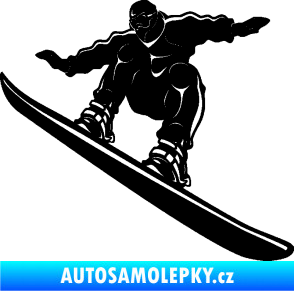 Samolepka Snowboard 038 levá černá