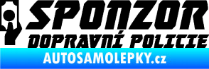 Samolepka Sponzor dopravní policie 004 černá