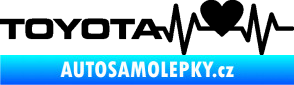 Samolepka Srdeční tep 023 levá toyota černá