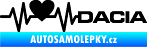 Samolepka Srdeční tep 045 pravá Dacia černá