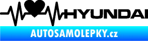Samolepka Srdeční tep 046 pravá Hyundai černá