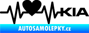 Samolepka Srdeční tep 048 pravá Kia černá