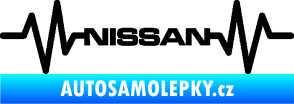 Samolepka Srdeční tep 051 Nissan černá