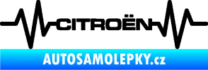 Samolepka Srdeční tep 057 Citroen černá
