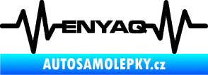 Samolepka Srdeční tep 063 Enyaq černá