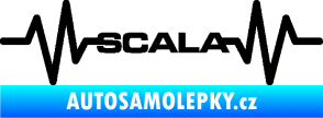Samolepka Srdeční tep 075 Scala černá