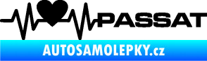 Samolepka Srdeční tep 077 pravá Volkswagen Passat černá