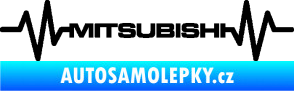 Samolepka Srdeční tep 083 Mitsubishi černá
