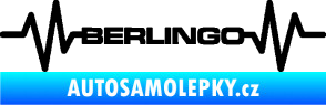 Samolepka Srdeční tep 093 Berlingo Citroen černá