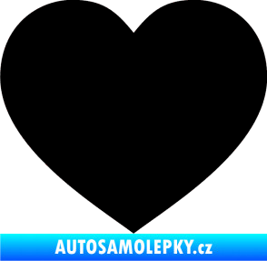 Samolepka Srdíčko 002 černá