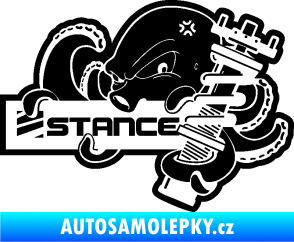 Samolepka Stance nápis s chobotnicí černá