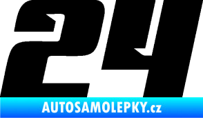 Samolepka Startovní číslo 24 typ 6 černá