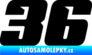 Samolepka Startovní číslo 36 typ 6 černá