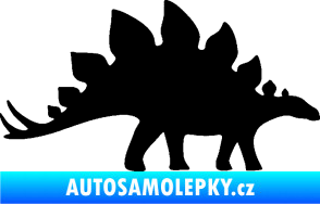 Samolepka Stegosaurus 001 pravá černá