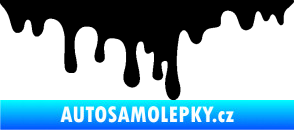 Samolepka Stékající skvrna 002 levá krevní cákanec černá