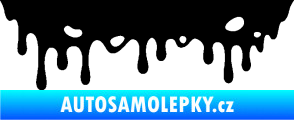 Samolepka Stékající skvrna 006 levá černá