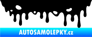 Samolepka Stékající skvrna 006 pravá černá