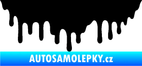 Samolepka Stékající skvrna 007 levá černá