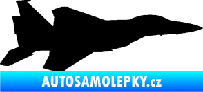 Samolepka Stíhací letoun 006 pravá černá