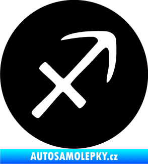 Samolepka Střelec 001 - horoskop černá