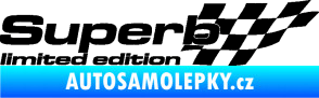 Samolepka Superb limited edition pravá černá