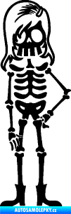 Samolepka The Bone Family Slečna černá