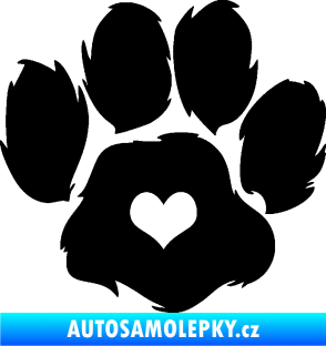 Samolepka Tlapka 006 pravá černá