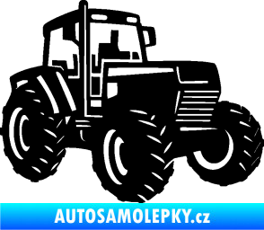 Samolepka Traktor 002 pravá Zetor černá