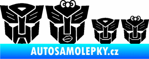 Samolepka Transformers 001 rodinka v autě černá