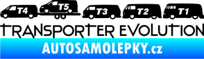Samolepka Transporter evolution - levá černá