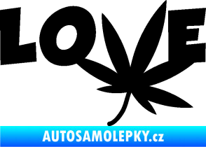 Samolepka Travka 005 love černá