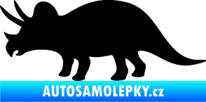 Samolepka Triceratops 001 levá černá