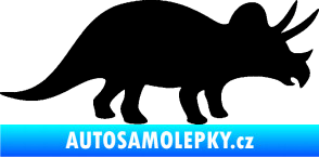 Samolepka Triceratops 001 pravá černá