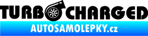 Samolepka Turbo charged nápis černá