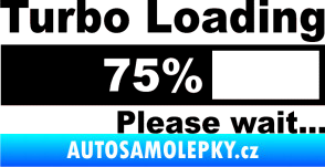 Samolepka Turbo loading černá