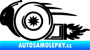 Samolepka Turbo šnek 002 levá černá