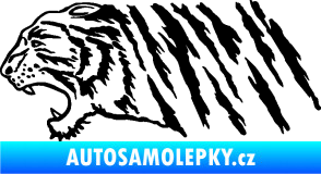 Samolepka Tygr 004 levá černá
