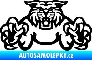 Samolepka Tygr 006 černá