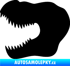 Samolepka Tyrannosaurus Rex lebka 001 levá černá