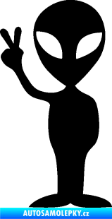 Samolepka UFO 005 levá černá