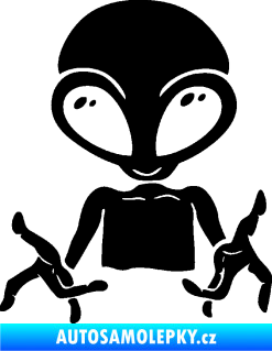 Samolepka UFO 006 levá černá