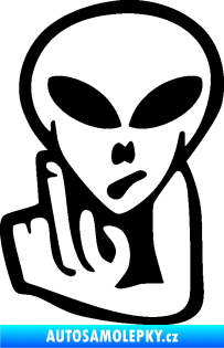 Samolepka UFO 008 levá černá