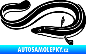 Samolepka Úhoř 001 levá černá