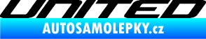 Samolepka United nápis černá